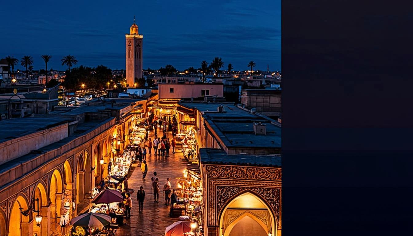 Marrakech medina at dusk — TravelZona